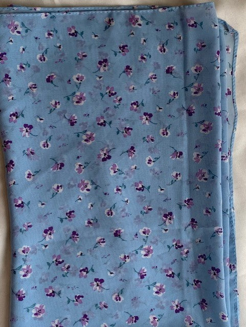 Floral printed Chiffon shawl